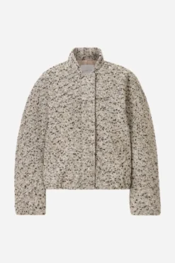 Kurzblouson in Tweed-Optik