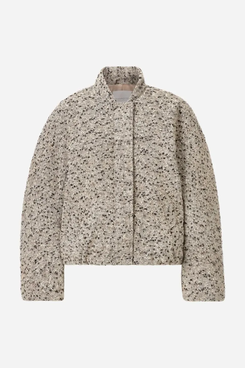 Kurzblouson in Tweed-Optik