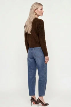 Kurz-Cardigan aus Wolle-Mix mit Mohair