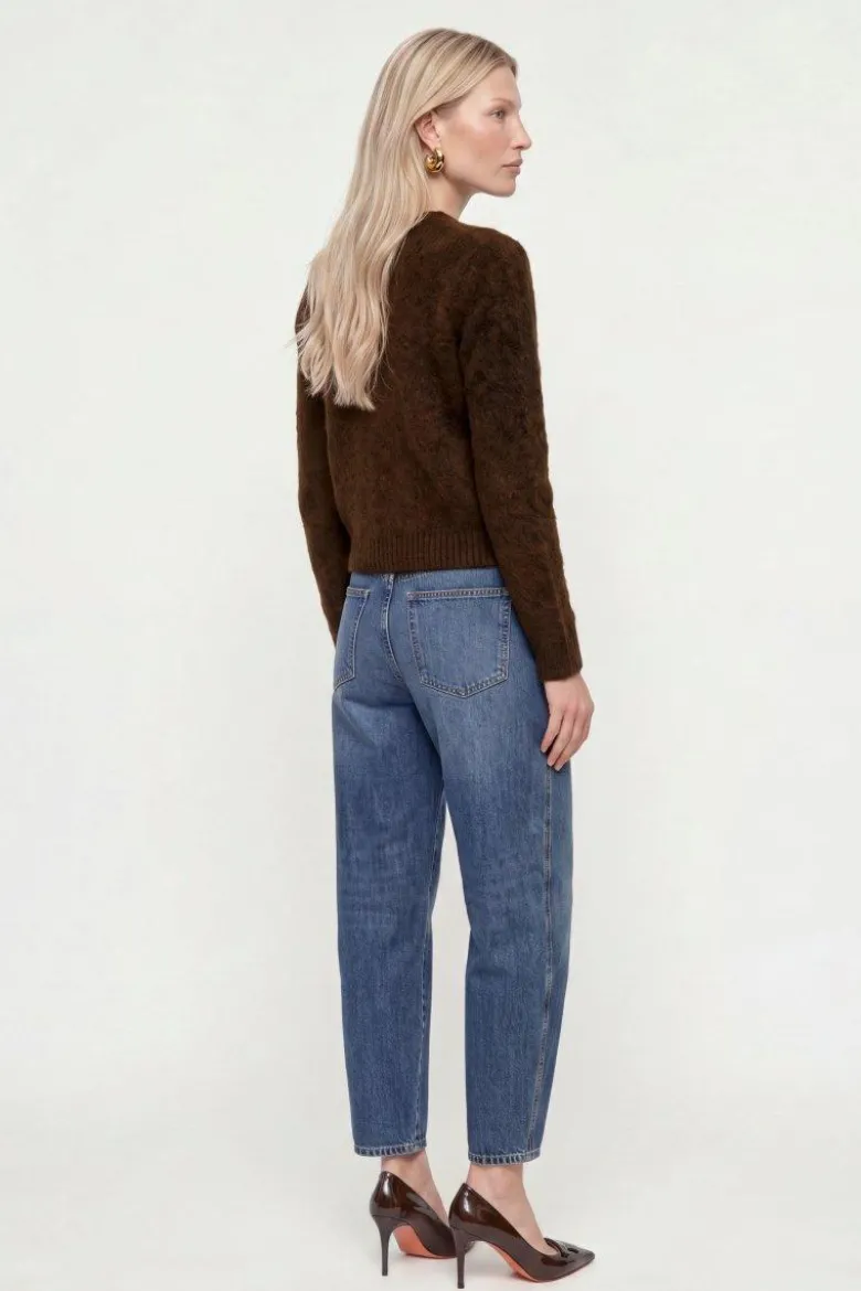 Kurz-Cardigan aus Wolle-Mix mit Mohair
