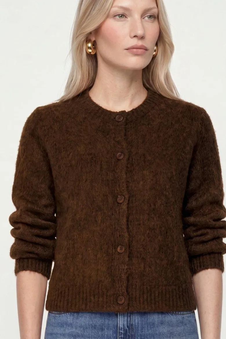 Kurz-Cardigan aus Wolle-Mix mit Mohair
