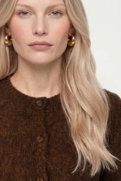 Kurz-Cardigan aus Wolle-Mix mit Mohair