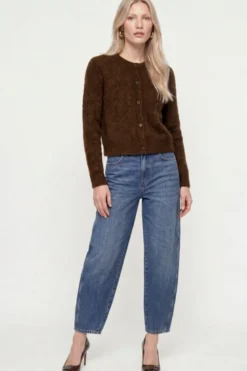 Kurz-Cardigan aus Wolle-Mix mit Mohair
