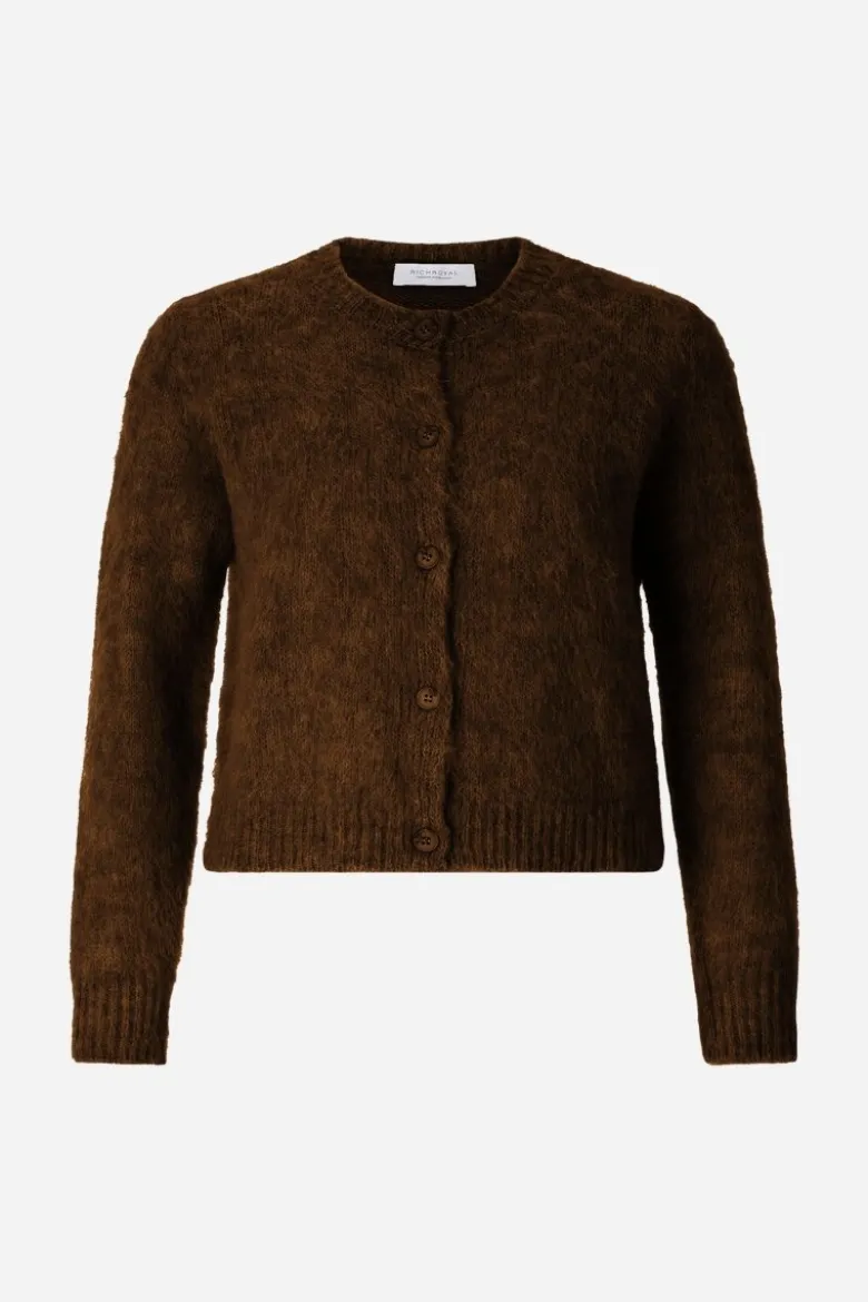 Kurz-Cardigan aus Wolle-Mix mit Mohair