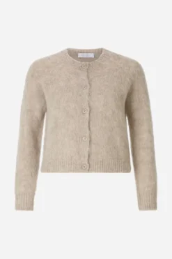 Kurz-Cardigan aus Wolle-Mix mit Mohair