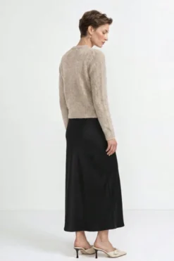 Kurz-Cardigan aus Wolle-Mix mit Mohair