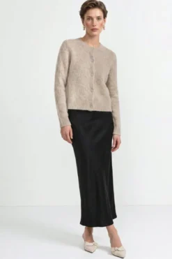 Kurz-Cardigan aus Wolle-Mix mit Mohair