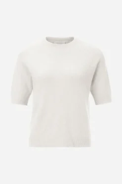 Kurzärmeliger Feinstrickpullover