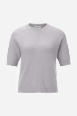 Kurzärmeliger Feinstrickpullover