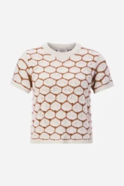 Kurzärmeliges Strickshirt