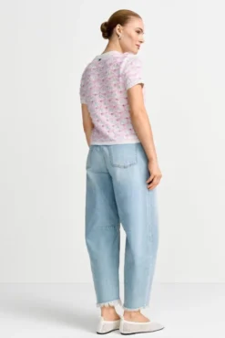 Kurzärmeliges Strickshirt