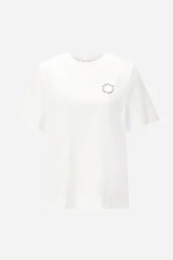 Langes T-Shirt mit Brustprint