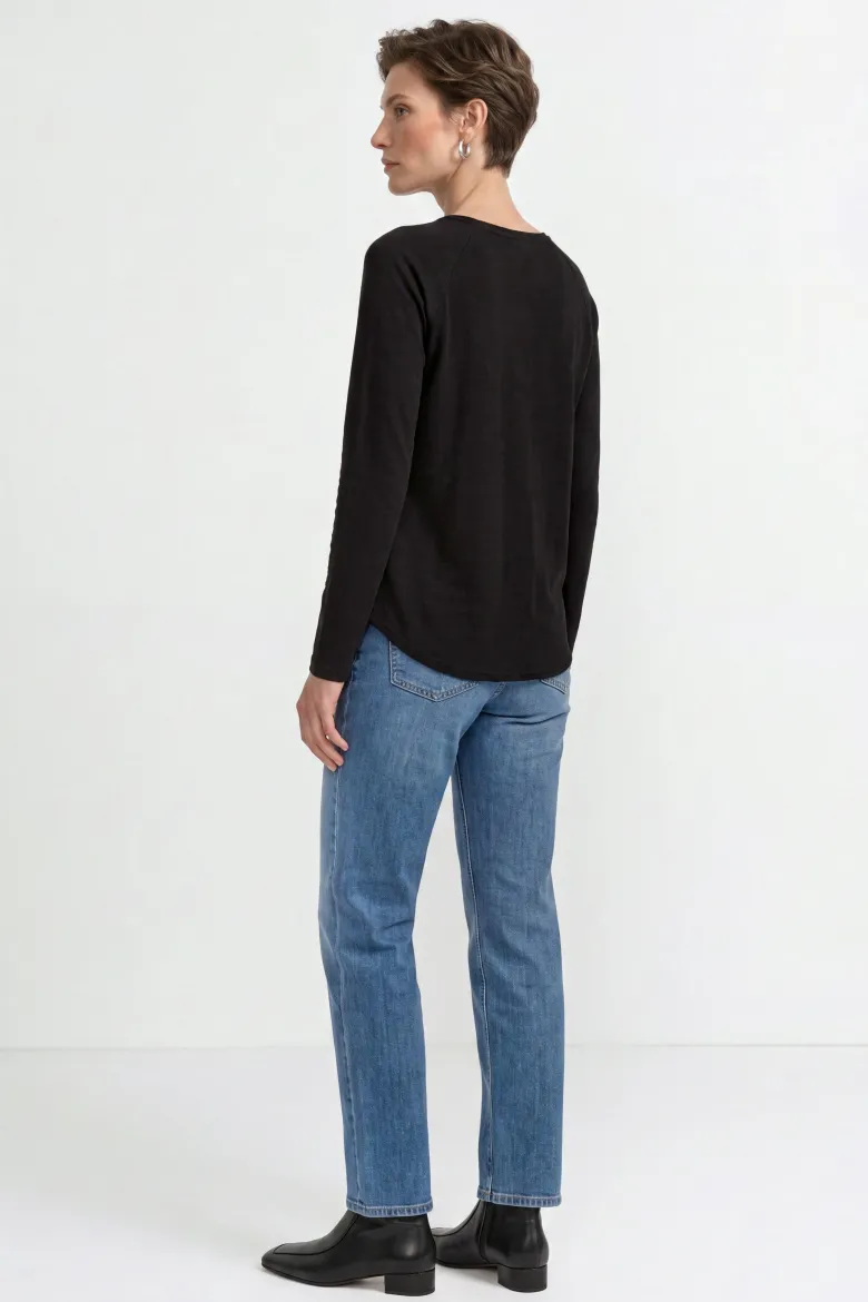 Longsleeve aus Baumwolle