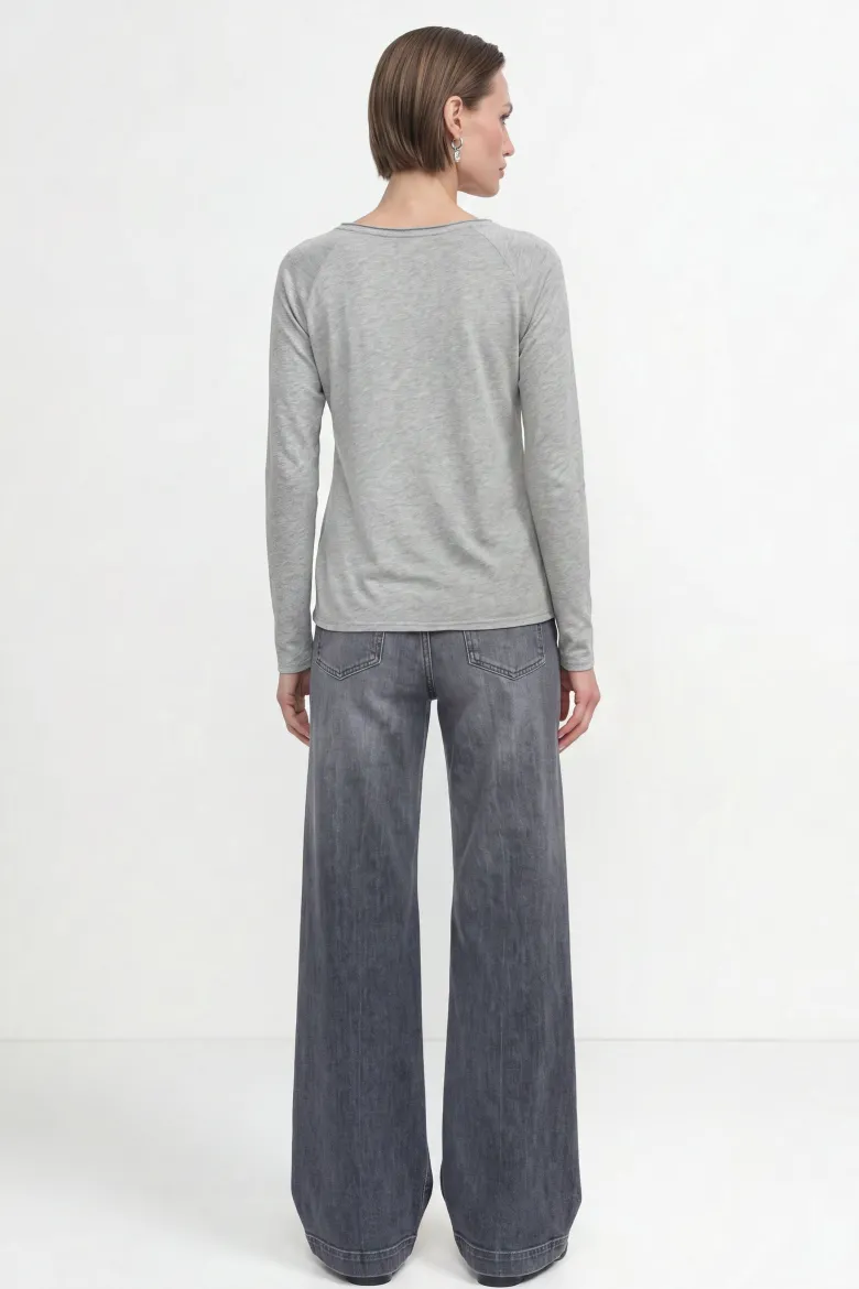 Longsleeve aus Baumwolle