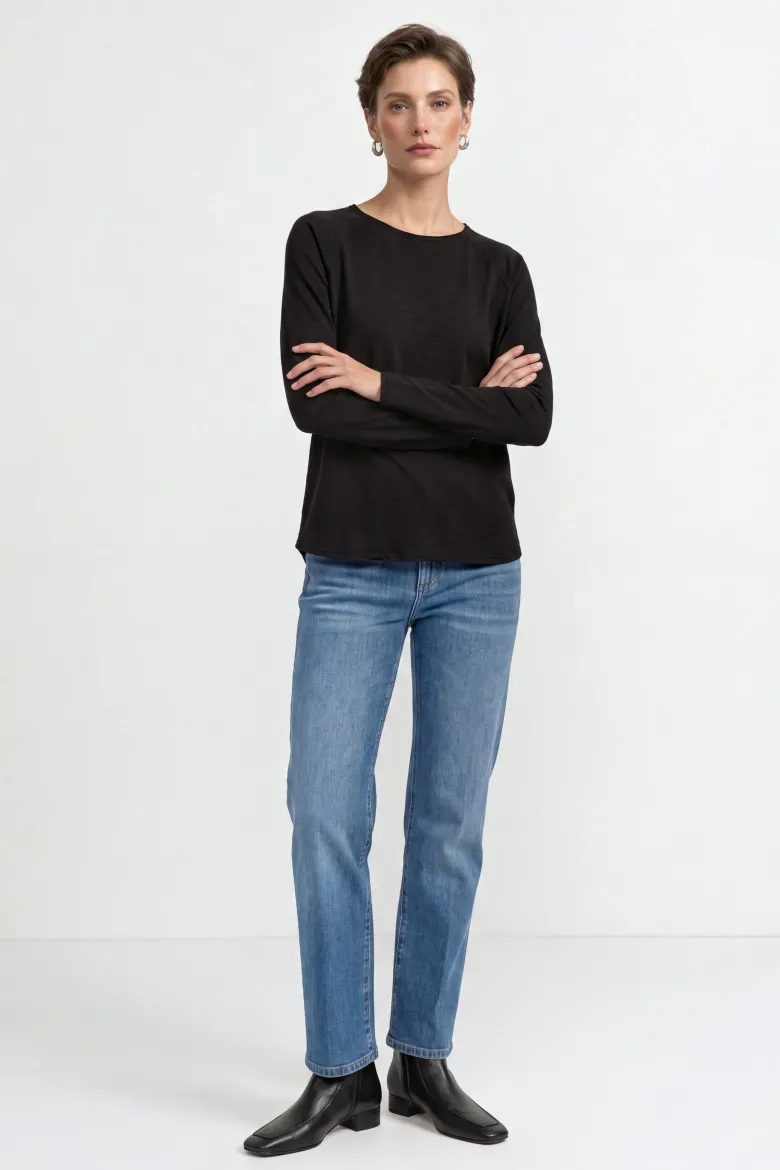 Longsleeve aus Baumwolle