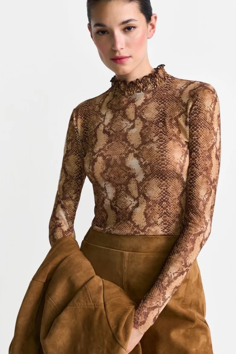 Longsleeve mit Animal-Print