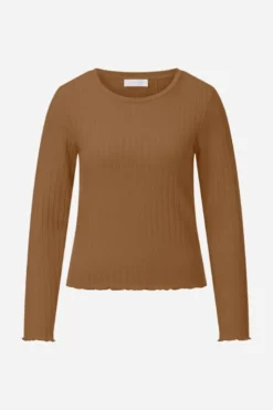 Longsleeve mit Rippstruktur