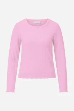Longsleeve mit Rippstruktur