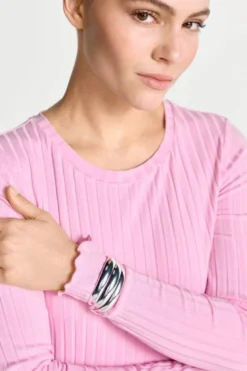 Longsleeve mit Rippstruktur