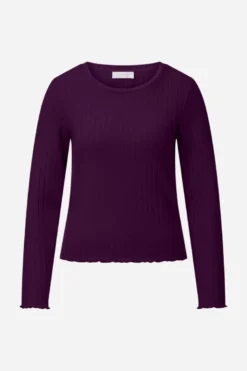 Longsleeve mit Rip-Struktur