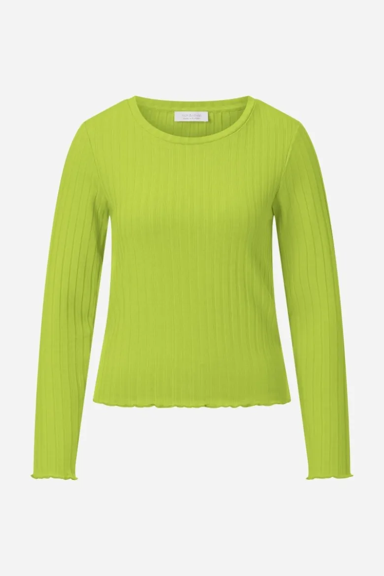 Longsleeve mit Rip-Struktur