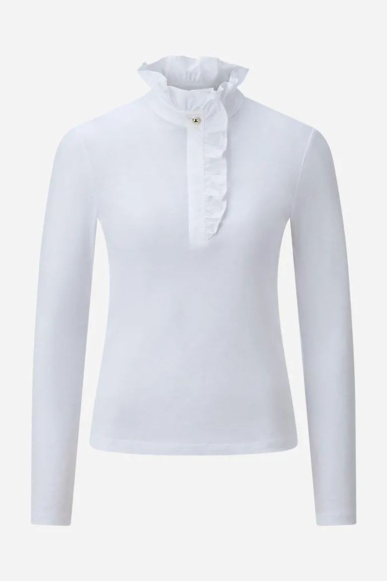 Longsleeve mit Rüschenkragen