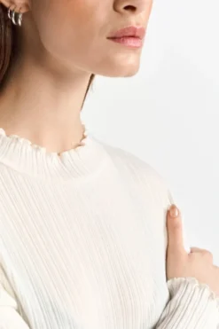 Longsleeve mit Rüschensaum