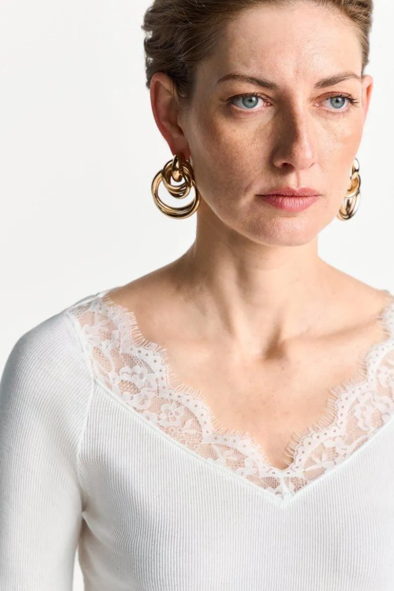 Longsleeve mit Spitze