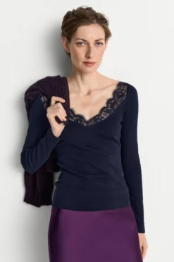 Longsleeve mit Spitze