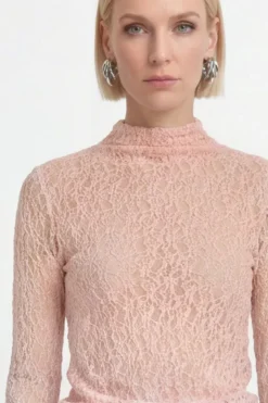 Longsleeve mit Spitzenmuster