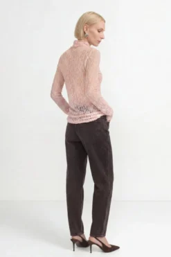 Longsleeve mit Spitzenmuster