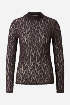 Longsleeve mit Spitzenmuster