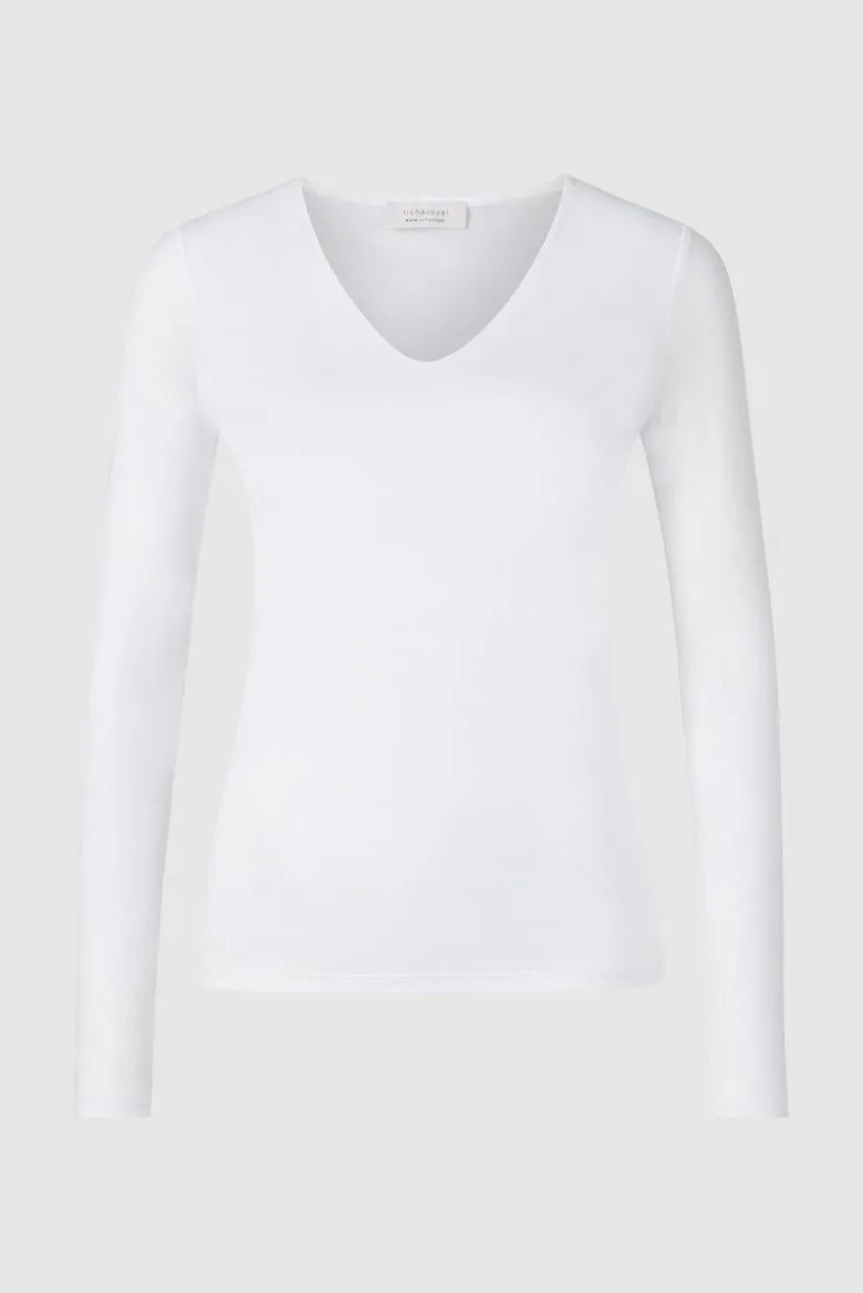 Longsleeve mit V-Neck