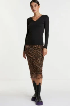 Longsleeve mit V-Neck