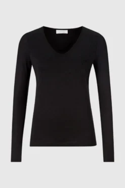 Longsleeve mit V-Neck