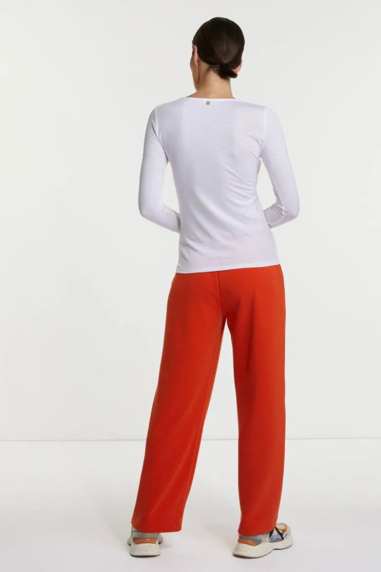Longsleeve mit V-Neck