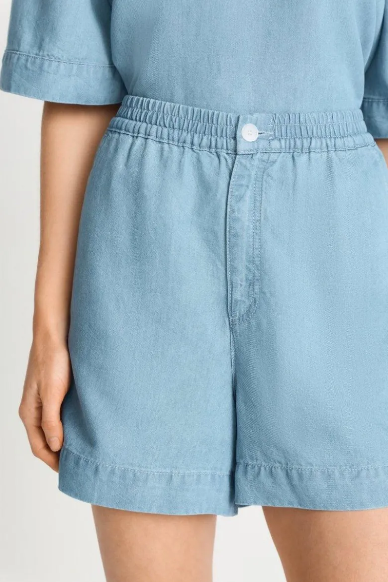Lyocell-Shorts im Denim-Look