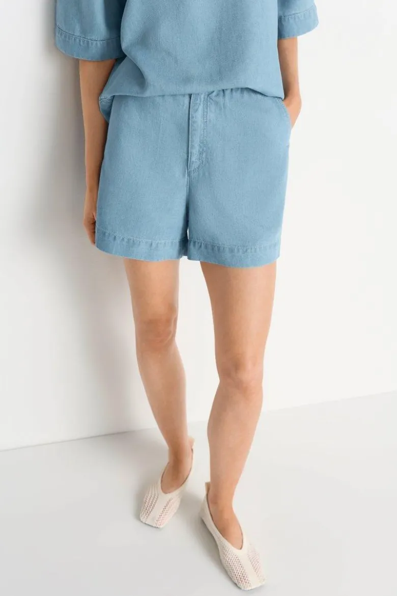 Lyocell-Shorts im Denim-Look