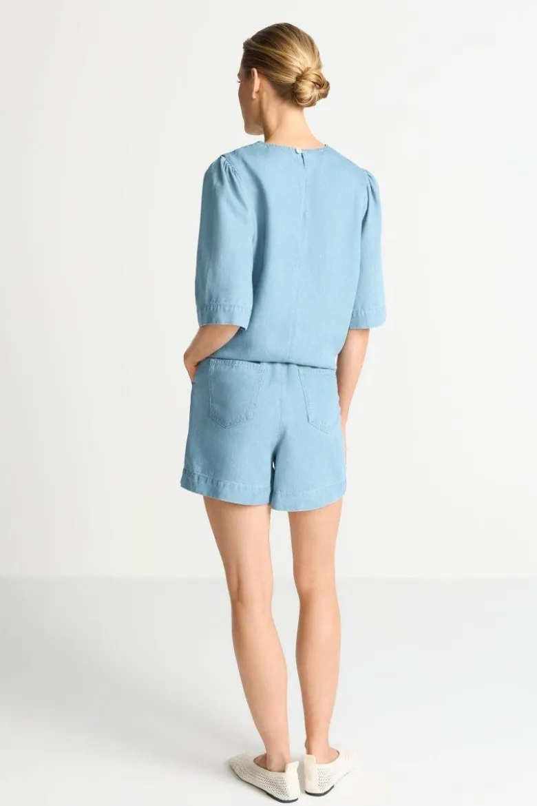 Lyocell-Shorts im Denim-Look