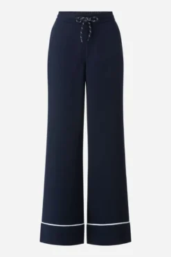 Marineblaue Hose mit Kordelzug