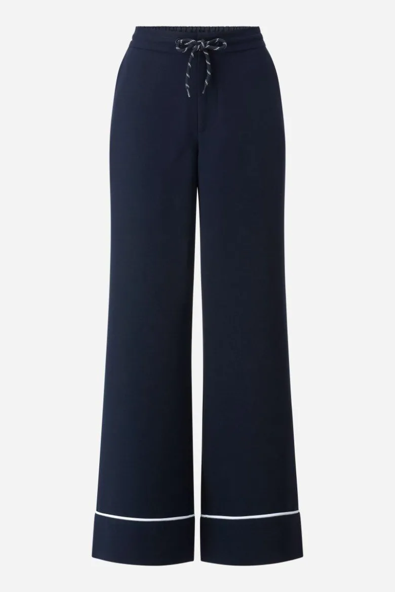 Marineblaue Hose mit Kordelzug