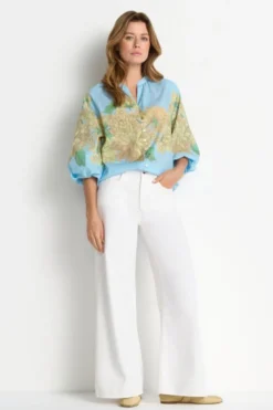Marlene-Jeans mit hoher Taille