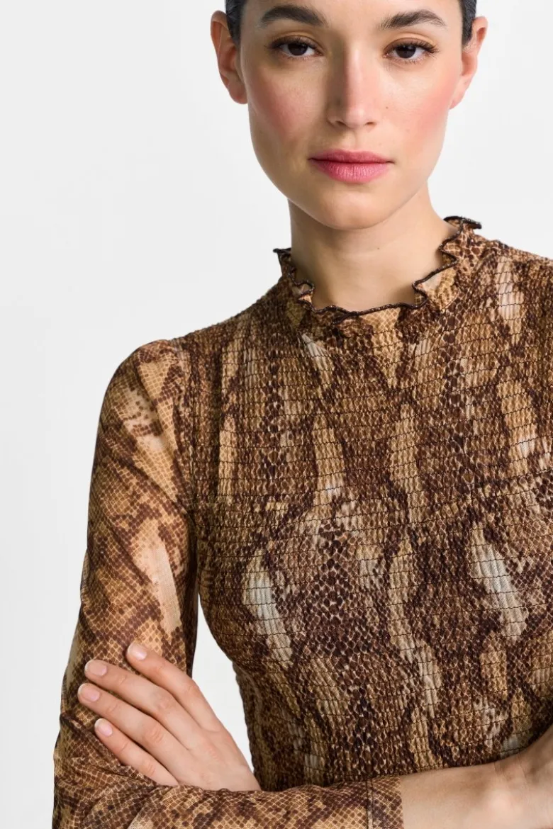 Maxikleid Python-Mesh