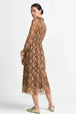 Maxikleid Python-Mesh