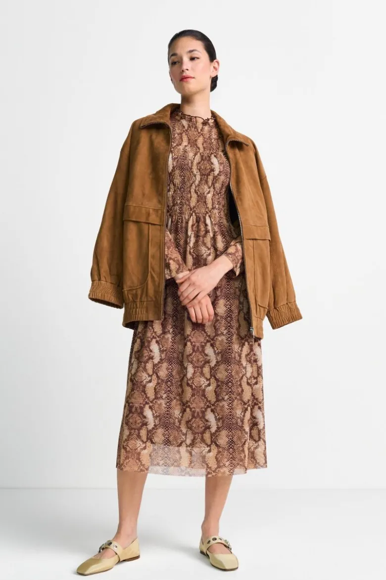 Maxikleid Python-Mesh