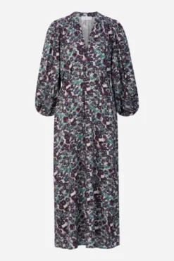 Midikleid mit Ballonärmeln