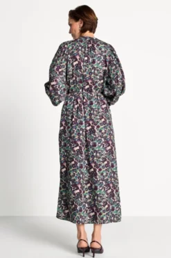 Midikleid mit Ballonärmeln