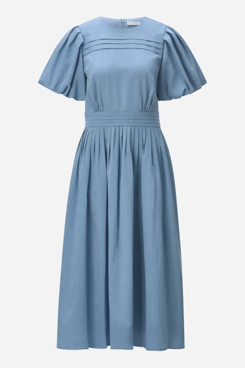 Midikleid mit Ballonärmeln