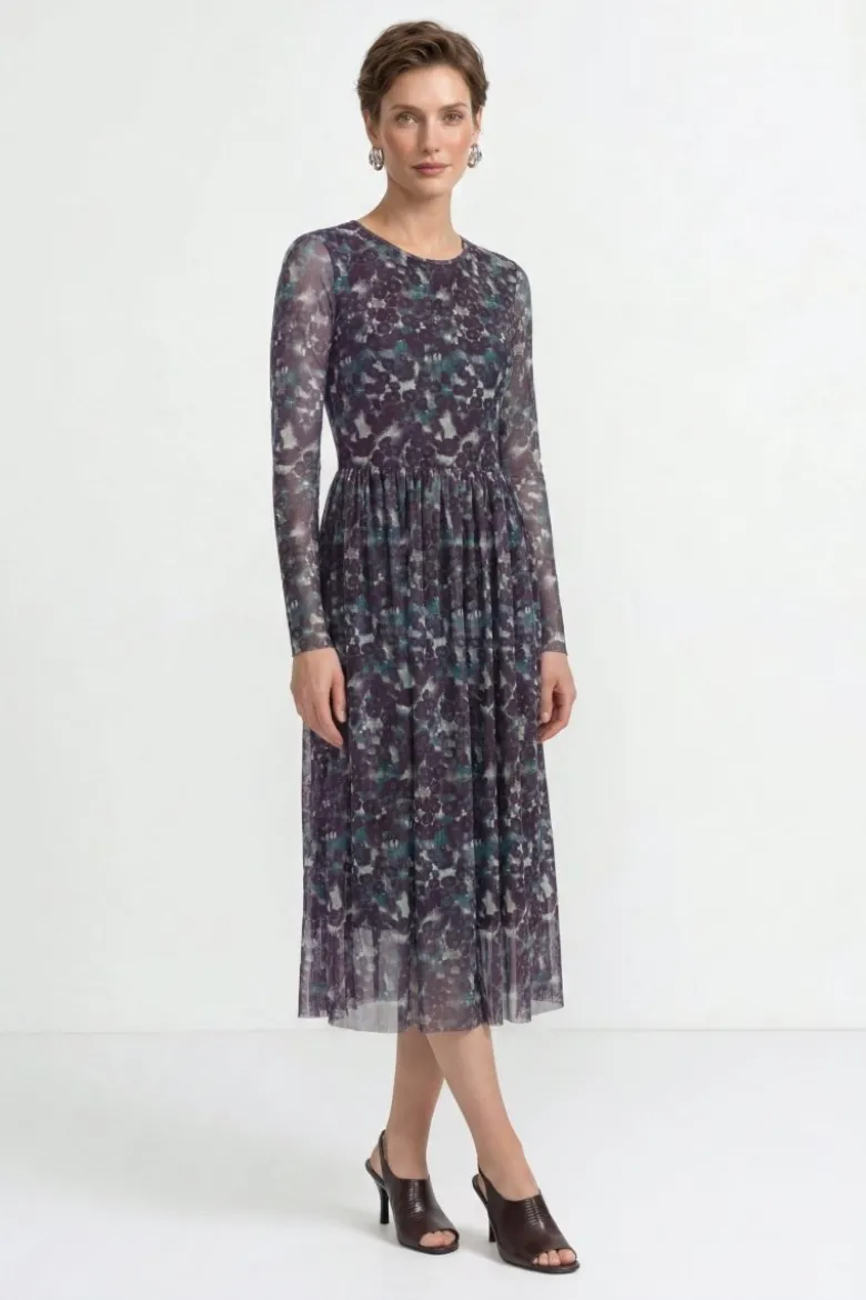 Midikleid mit Blumenprint