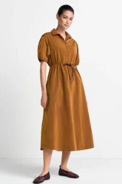 Midikleid mit Hemdkragen